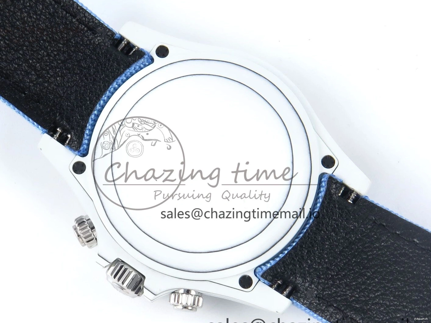 Carbon REMOULD Blue on Dial Bezel Edition DD4802 White Diamonds GETF Best Strap Blue Skeleton ZIF Nylon Blue Daytona 0331